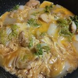 醤油麹で★白身魚(鱈)と白菜の卵とじ (丼)